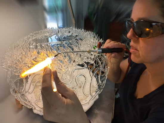 Glass Coral Sculpture from the Torch - Emily Williams